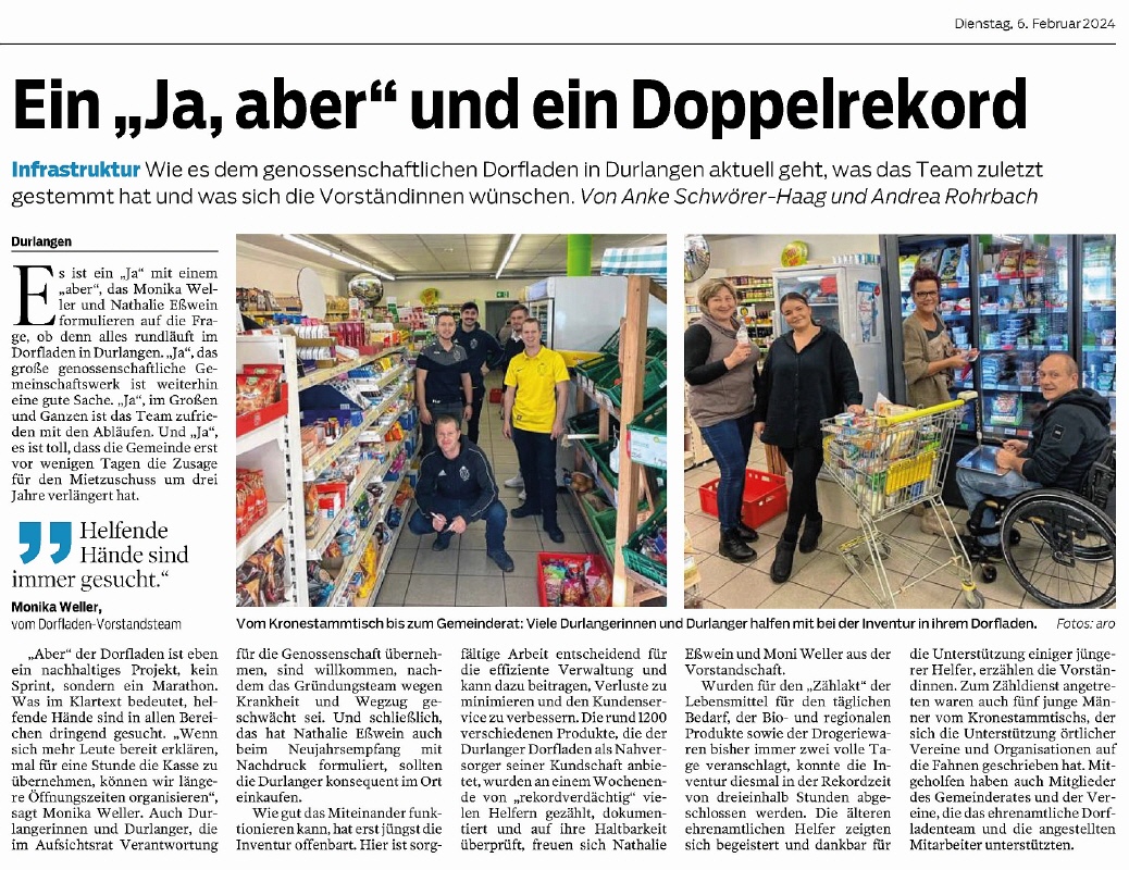 Gmünder Tagespost vom 6.2.2024