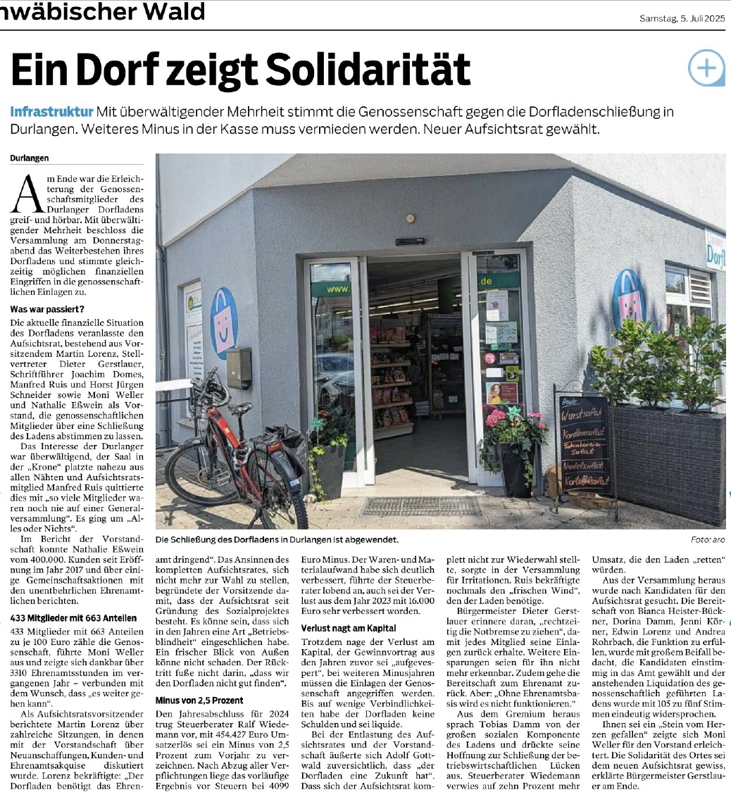 Gmünder Tagespost vom 05.07.2025
